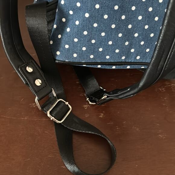 Disney LoungeFly | Minnie Mouse Demin Polka Dot NWOT - Picture 7 of 9